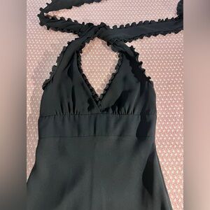 RED Valentino Black Ruffle Dress